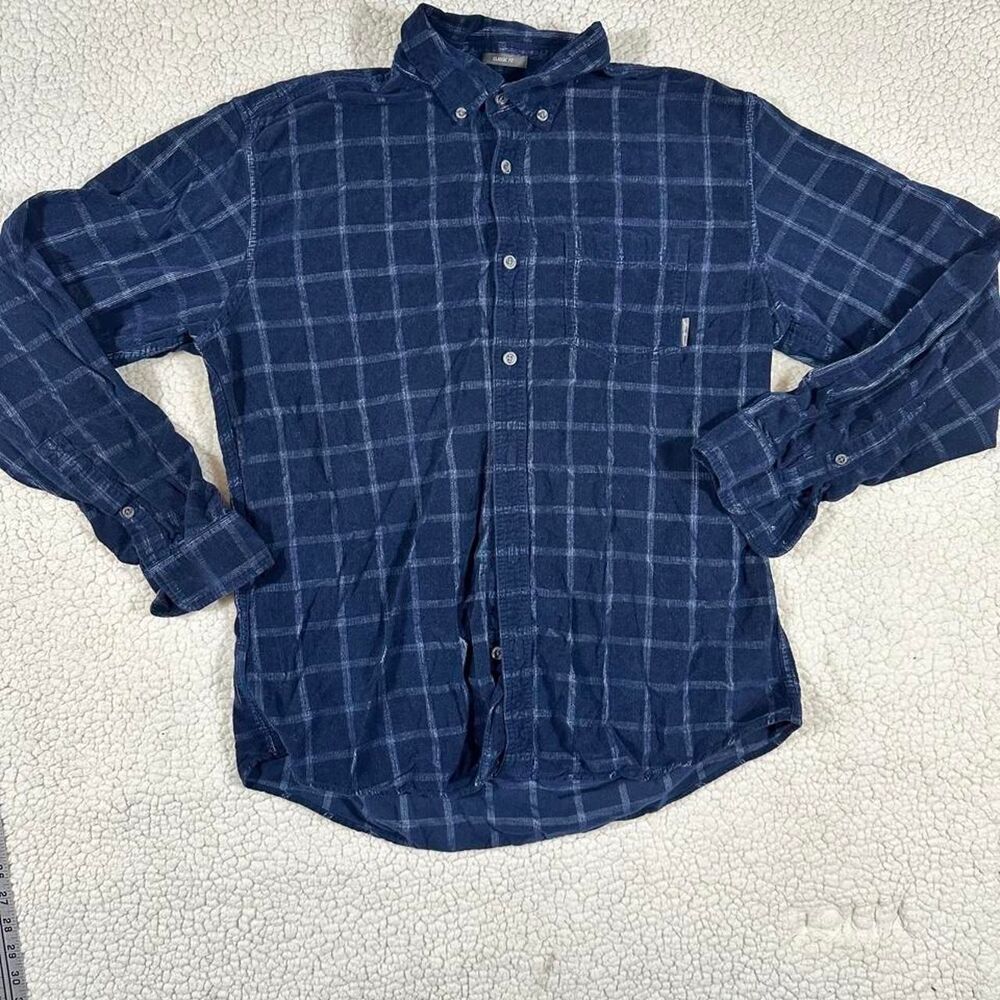 Eddie-bauer Men's Navy and Blue Shirt
